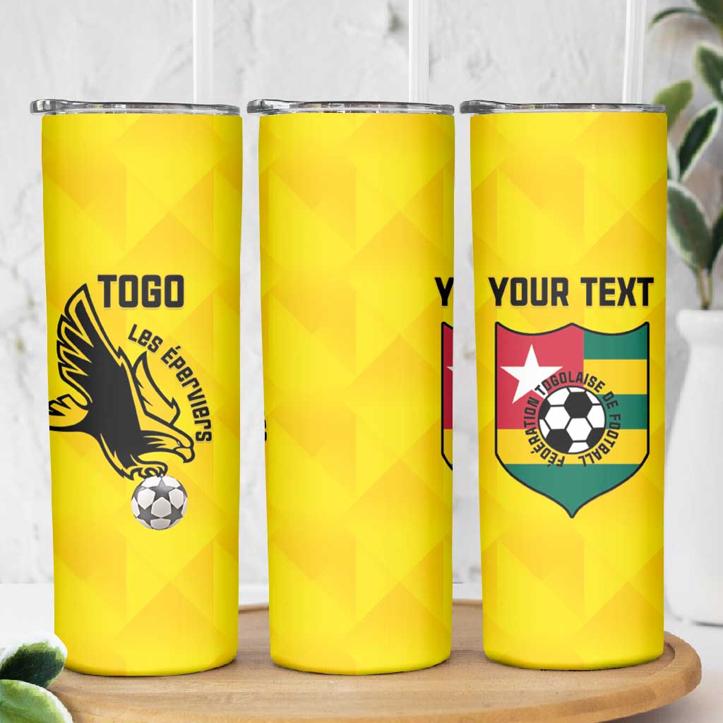 Custom Togo Football Skinny Tumbler Go Champions LT15