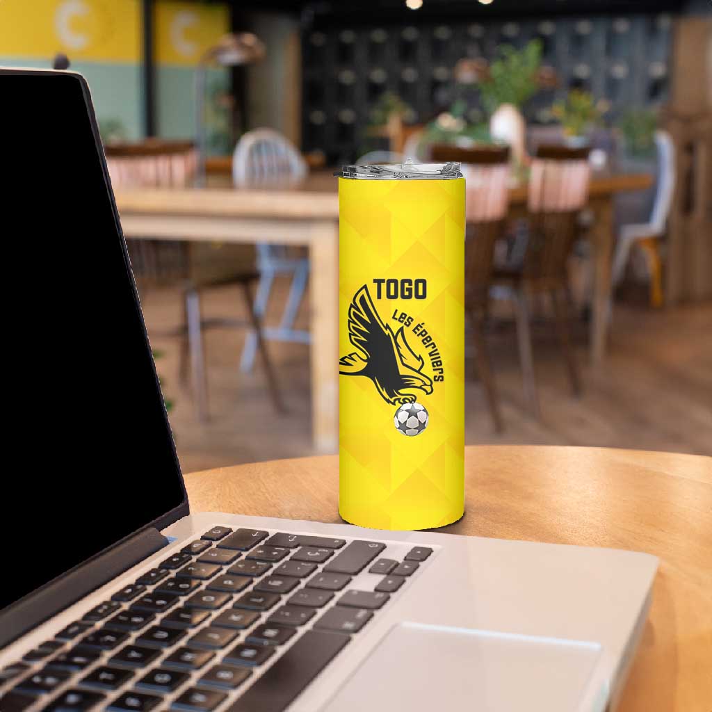 Custom Togo Football Skinny Tumbler Go Champions LT15