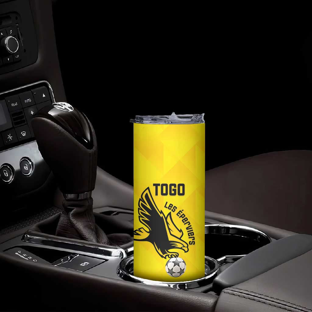 Custom Togo Football Skinny Tumbler Go Champions LT15