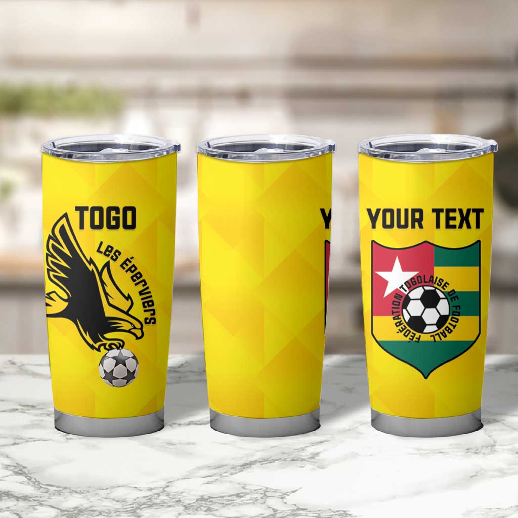 Custom Togo Football Tumbler Cup Go Champions LT15