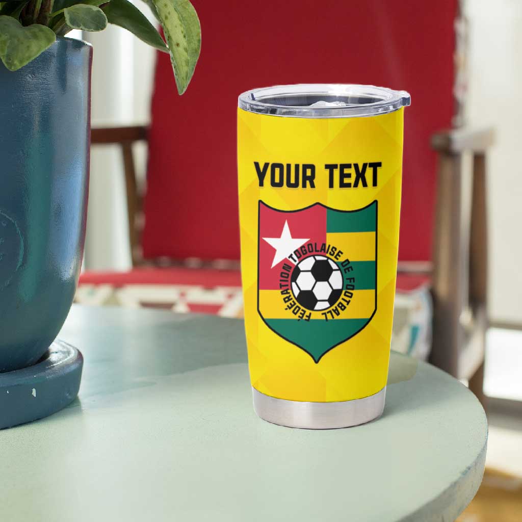 Custom Togo Football Tumbler Cup Go Champions LT15