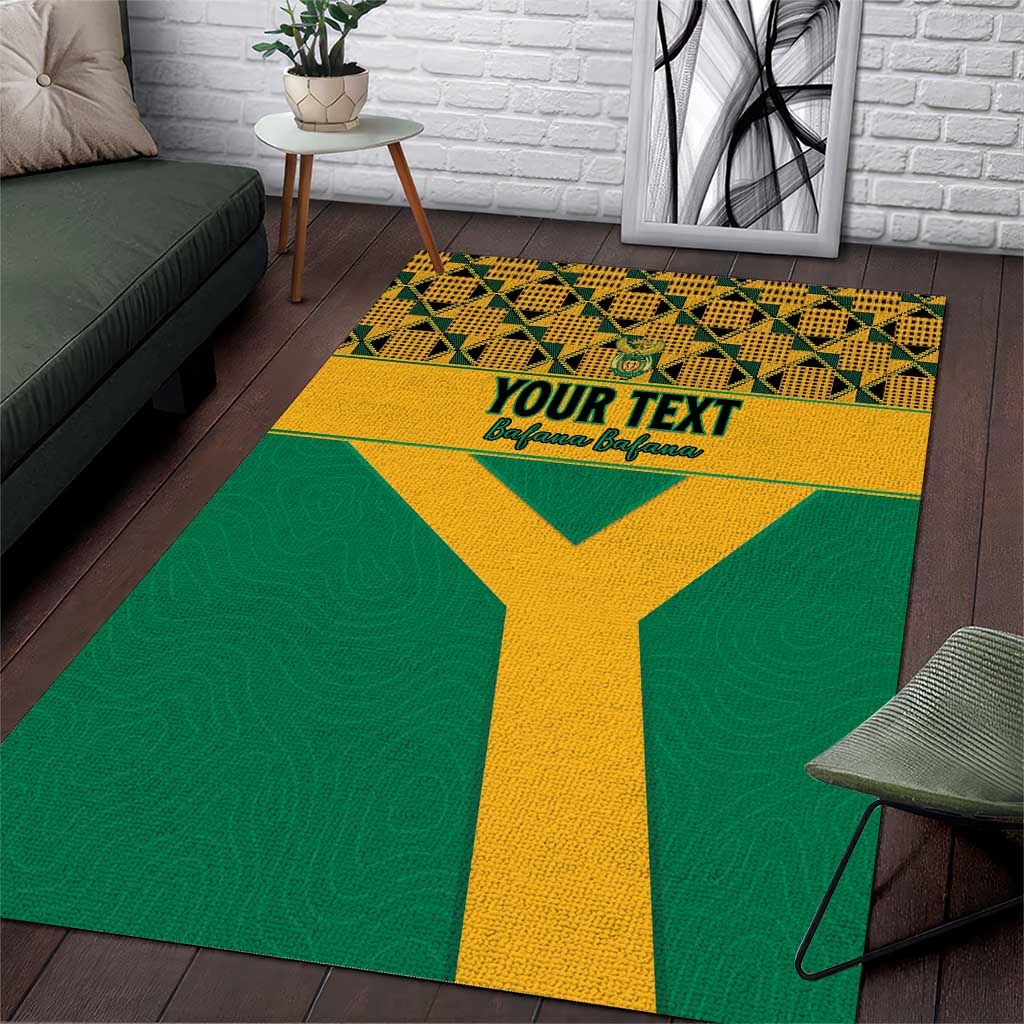 South Africa Soccer Custom Area Rug Bafana Bafana LT15