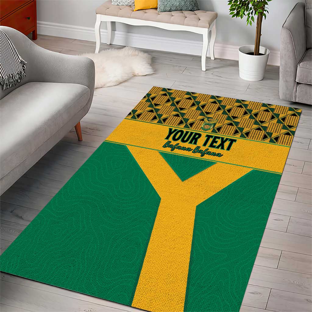 South Africa Soccer Custom Area Rug Bafana Bafana LT15