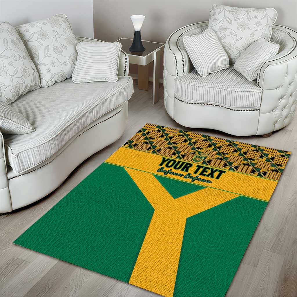 South Africa Soccer Custom Area Rug Bafana Bafana LT15