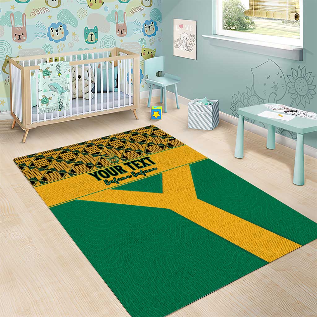 South Africa Soccer Custom Area Rug Bafana Bafana LT15