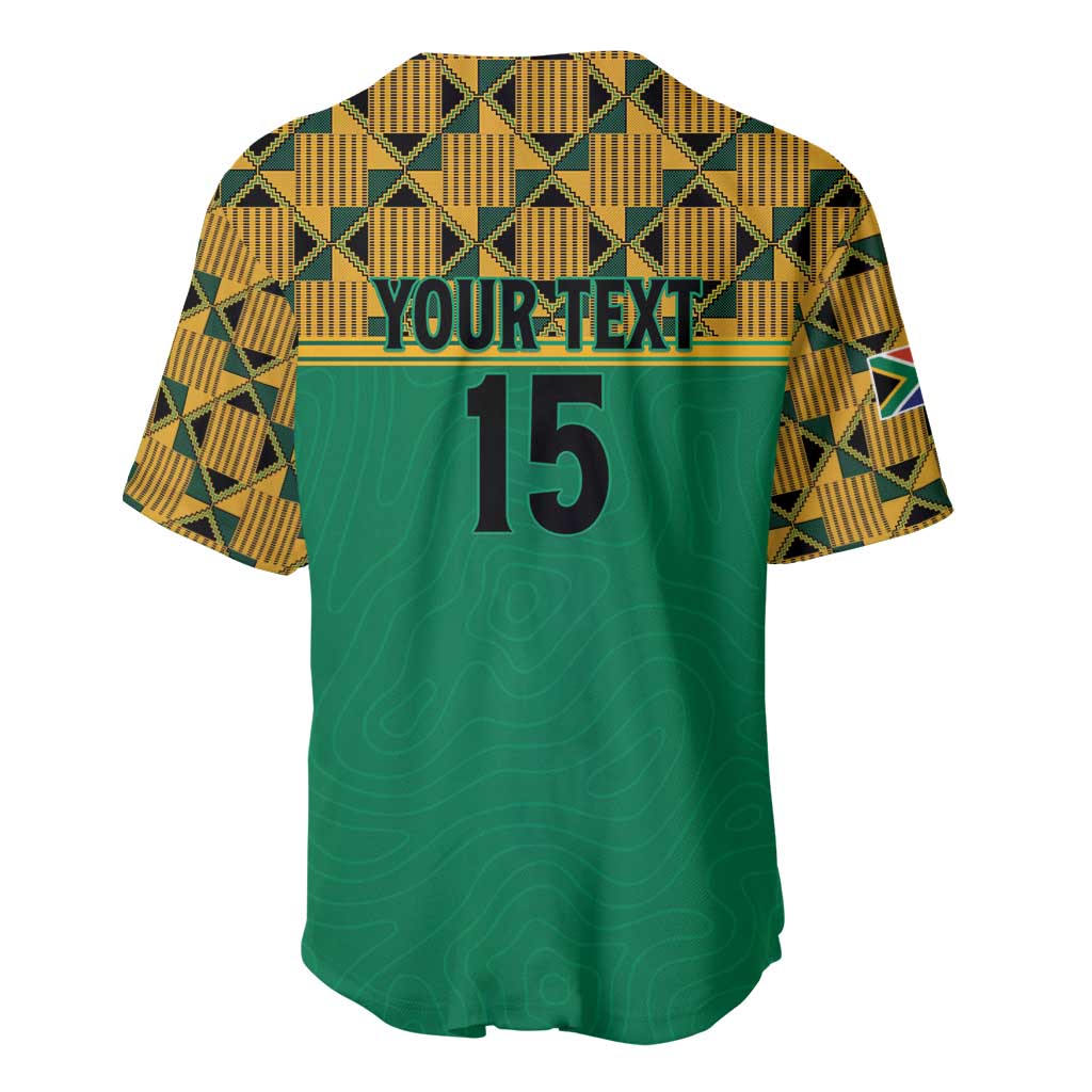 South Africa Soccer Custom Baseball Jersey Bafana Bafana LT15