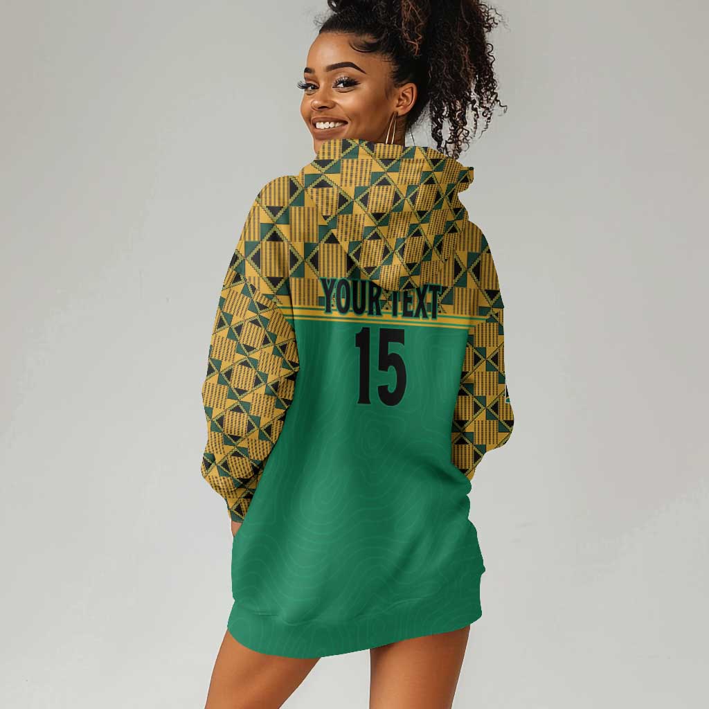 South Africa Soccer Custom Hoodie Dress Bafana Bafana LT15