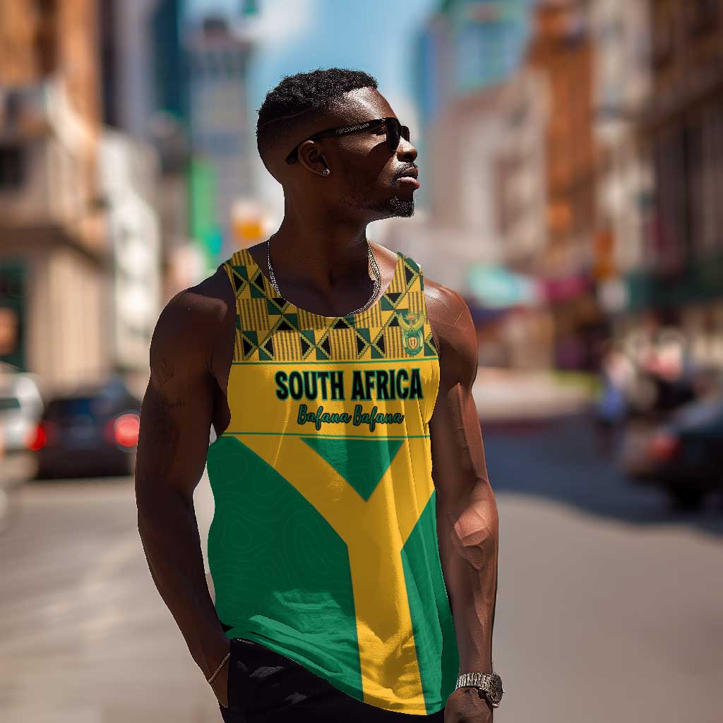 South Africa Soccer Custom Men Tank Top Bafana Bafana LT15