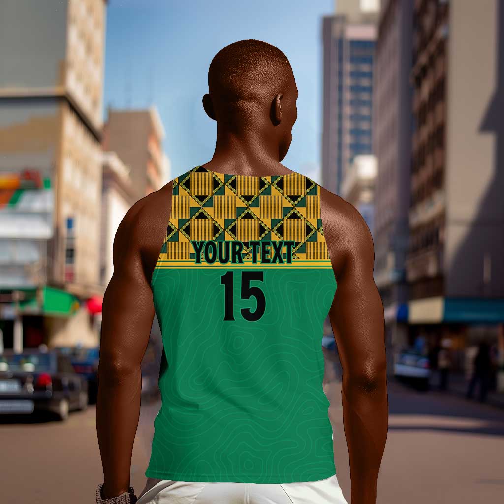 South Africa Soccer Custom Men Tank Top Bafana Bafana LT15