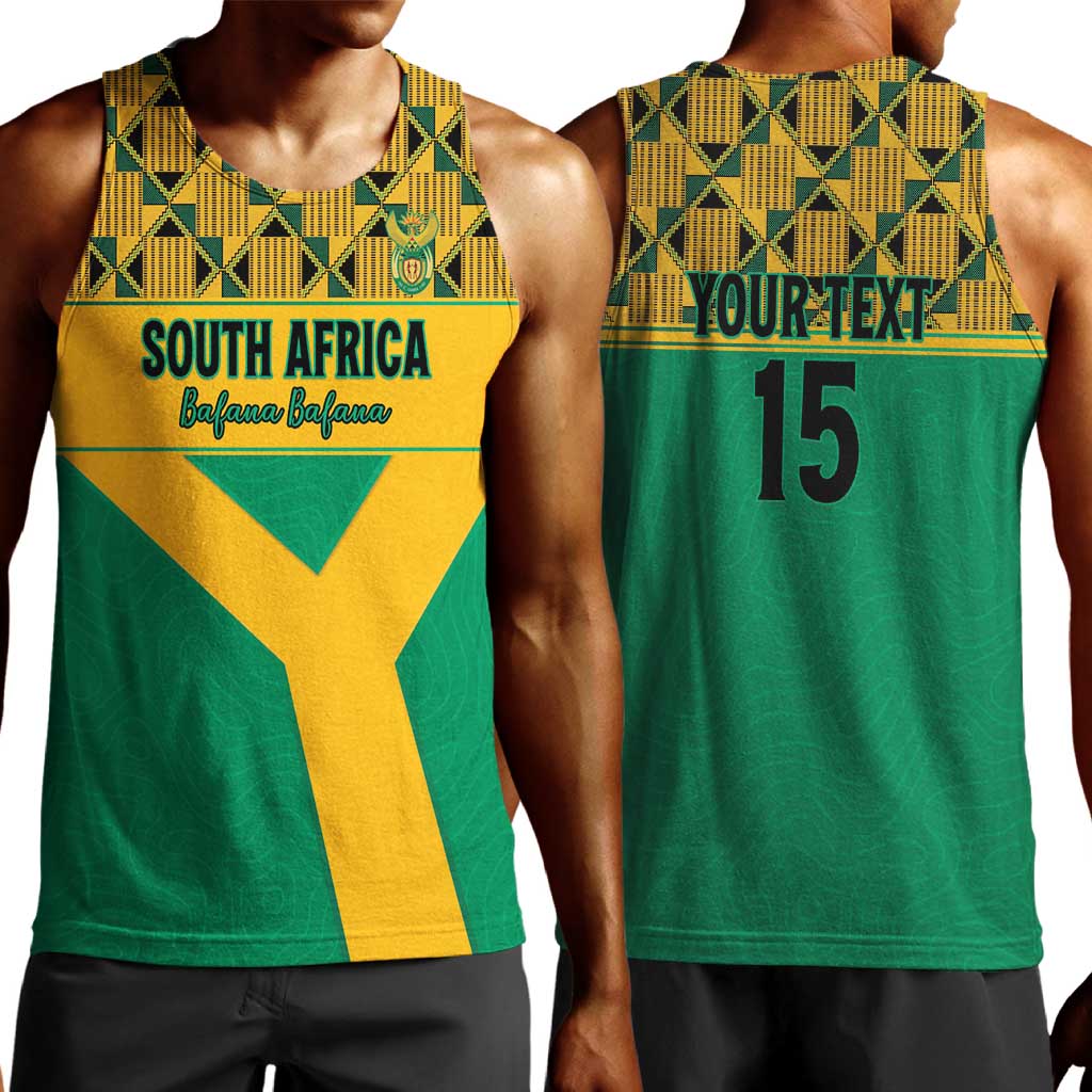 South Africa Soccer Custom Men Tank Top Bafana Bafana LT15