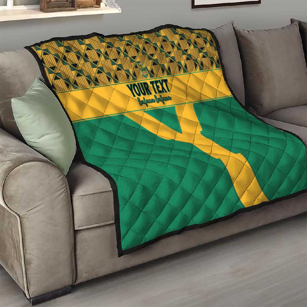 South Africa Soccer Custom Quilt Bafana Bafana LT15