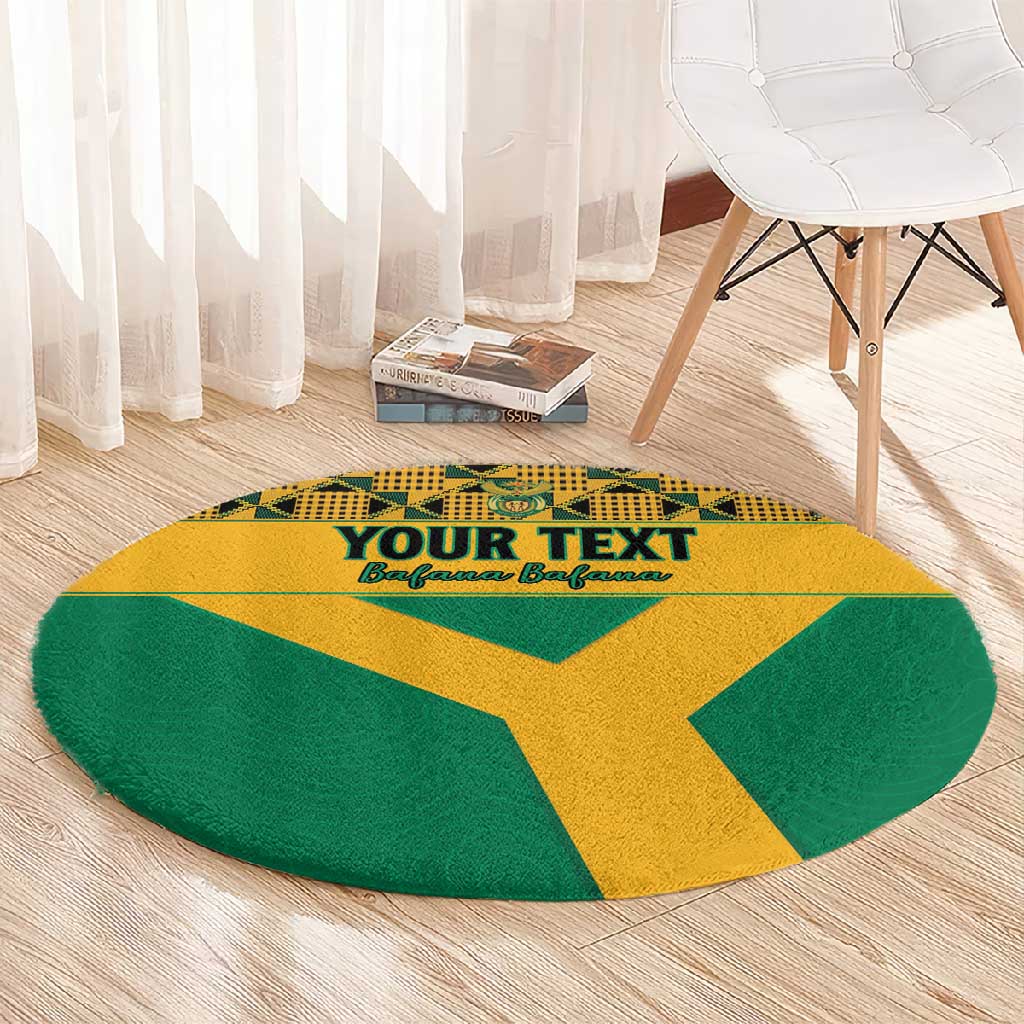 South Africa Soccer Custom Round Carpet Bafana Bafana LT15