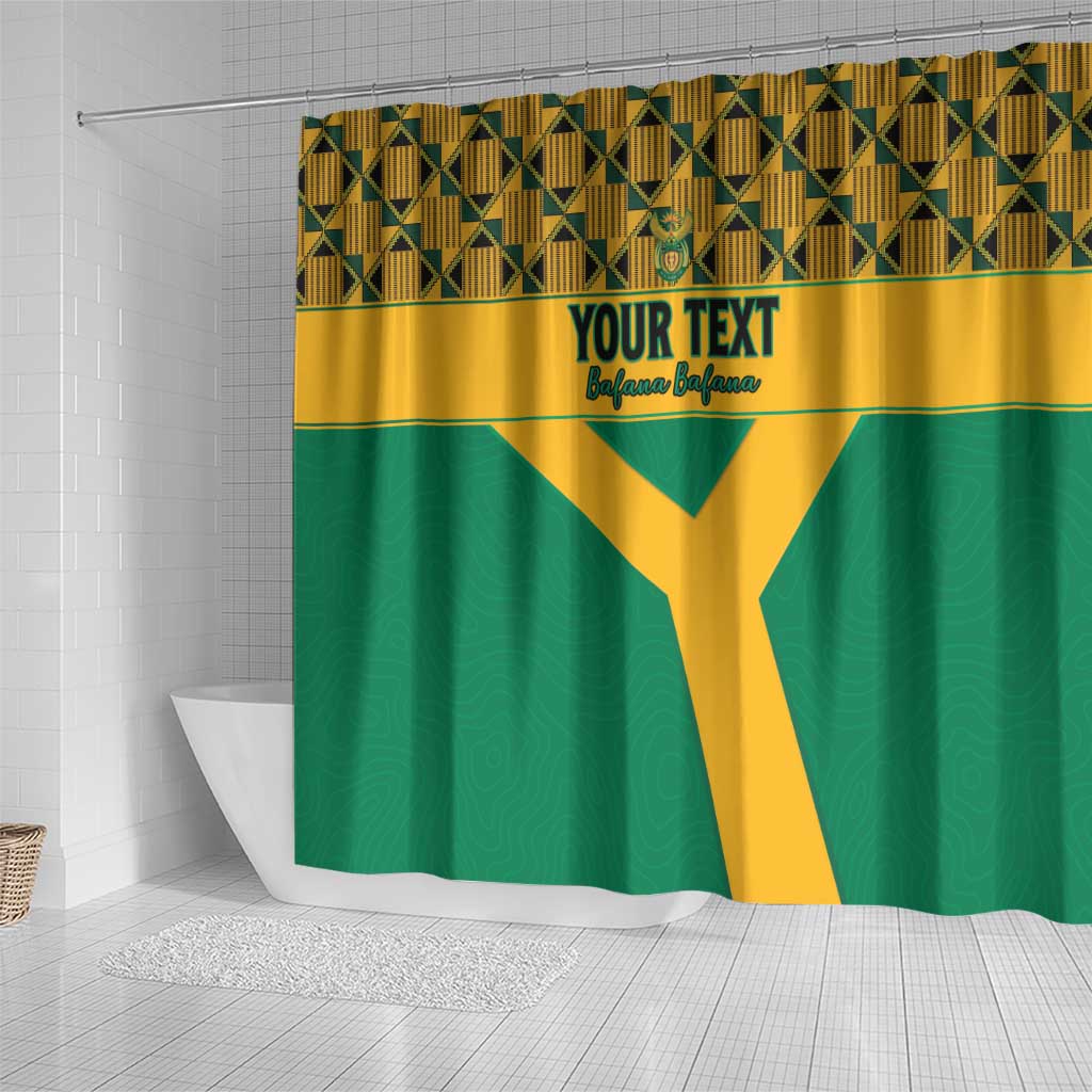 Custom South Africa Soccer Shower Curtain Go Champions LT15