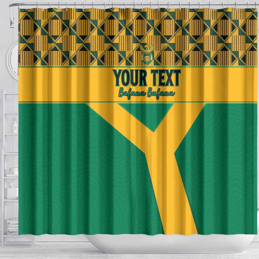 Custom South Africa Soccer Shower Curtain Go Champions LT15