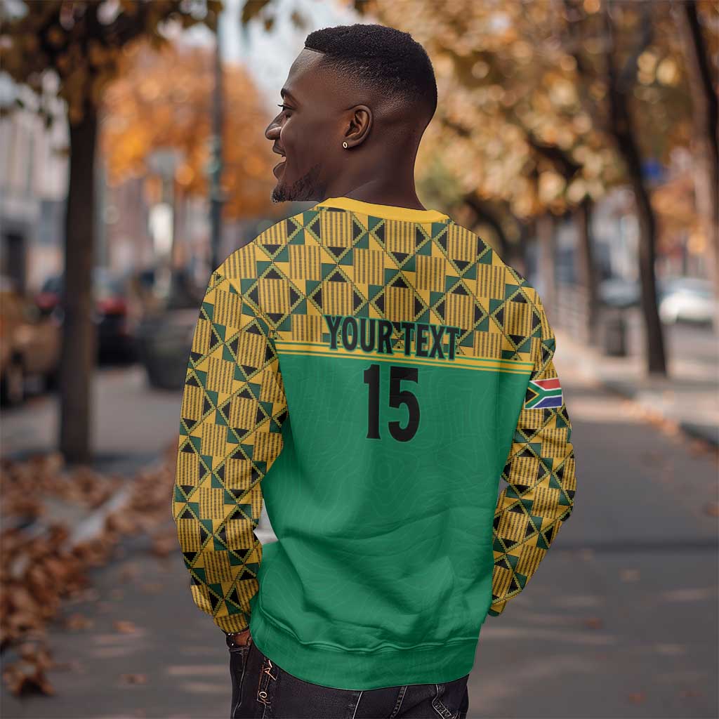South Africa Soccer Custom Sweatshirt Bafana Bafana LT15