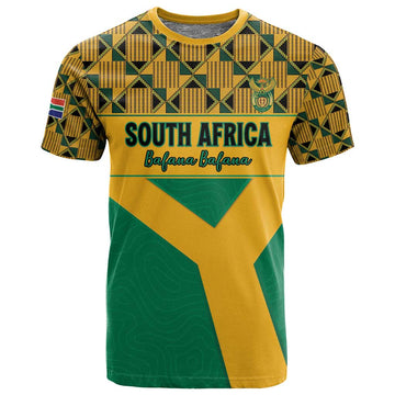 South Africa Soccer Custom T shirt Bafana Bafana LT15