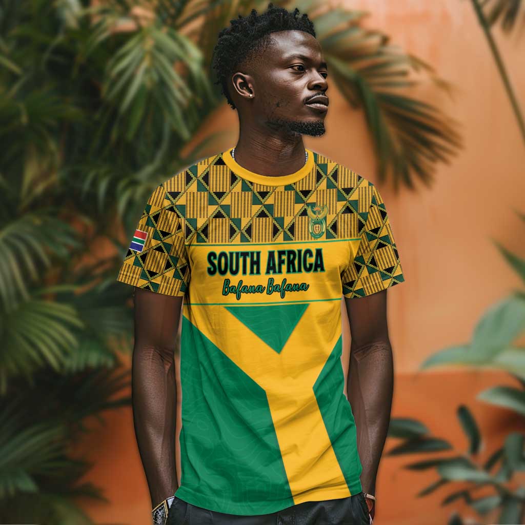 South Africa Soccer Custom T shirt Bafana Bafana LT15