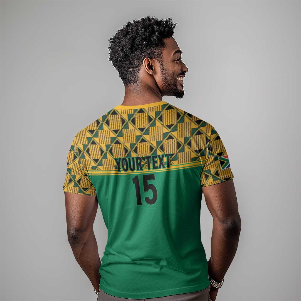 South Africa Soccer Custom T shirt Bafana Bafana LT15