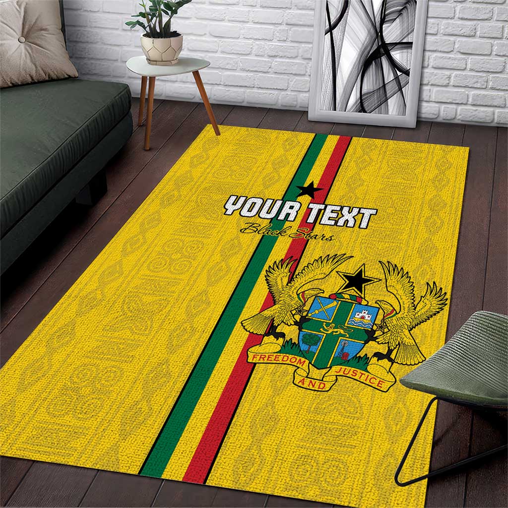 Custom Ghana Football Area Rug We Are Champions LT15