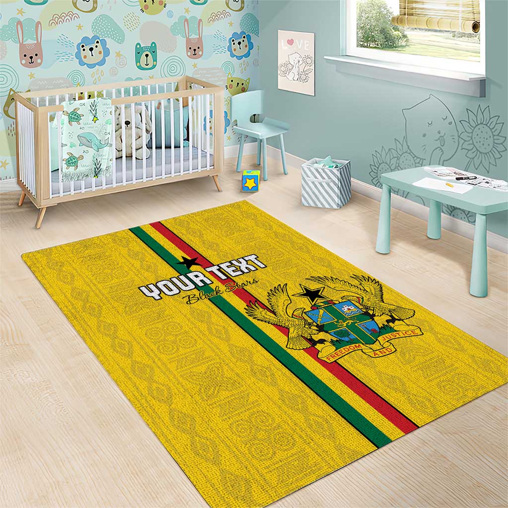 Custom Ghana Football Area Rug We Are Champions LT15