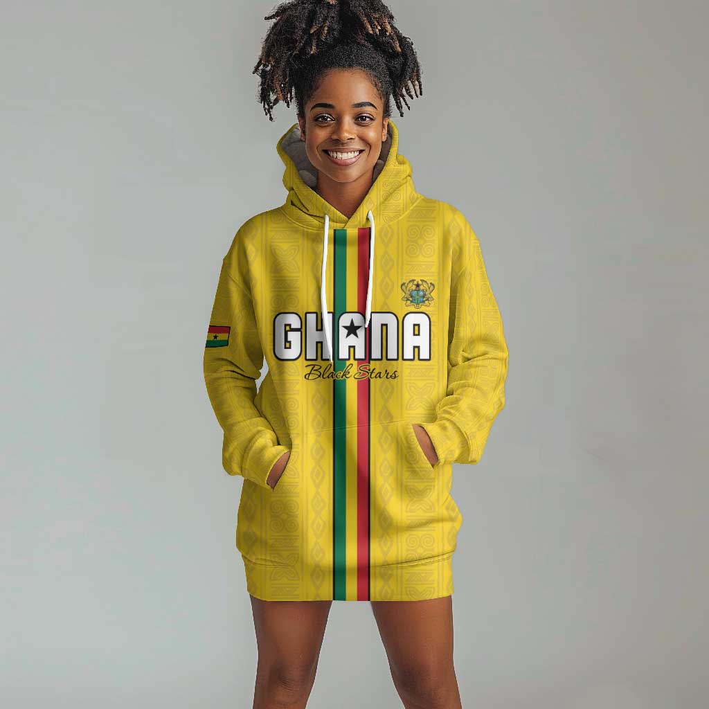 Custom Ghana Football Hoodie Dress We Are Champions LT15