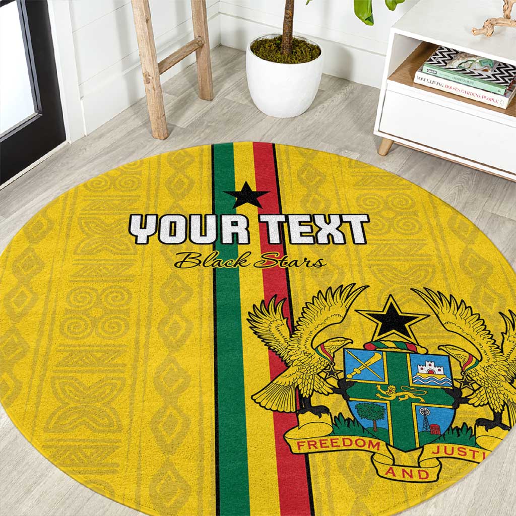Custom Ghana Football Round Carpet We Are Champions LT15