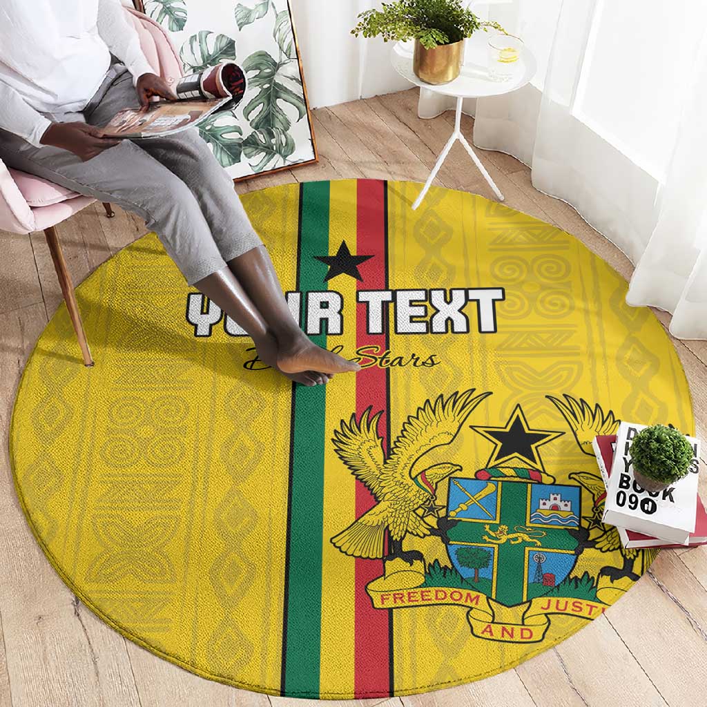 Custom Ghana Football Round Carpet We Are Champions LT15
