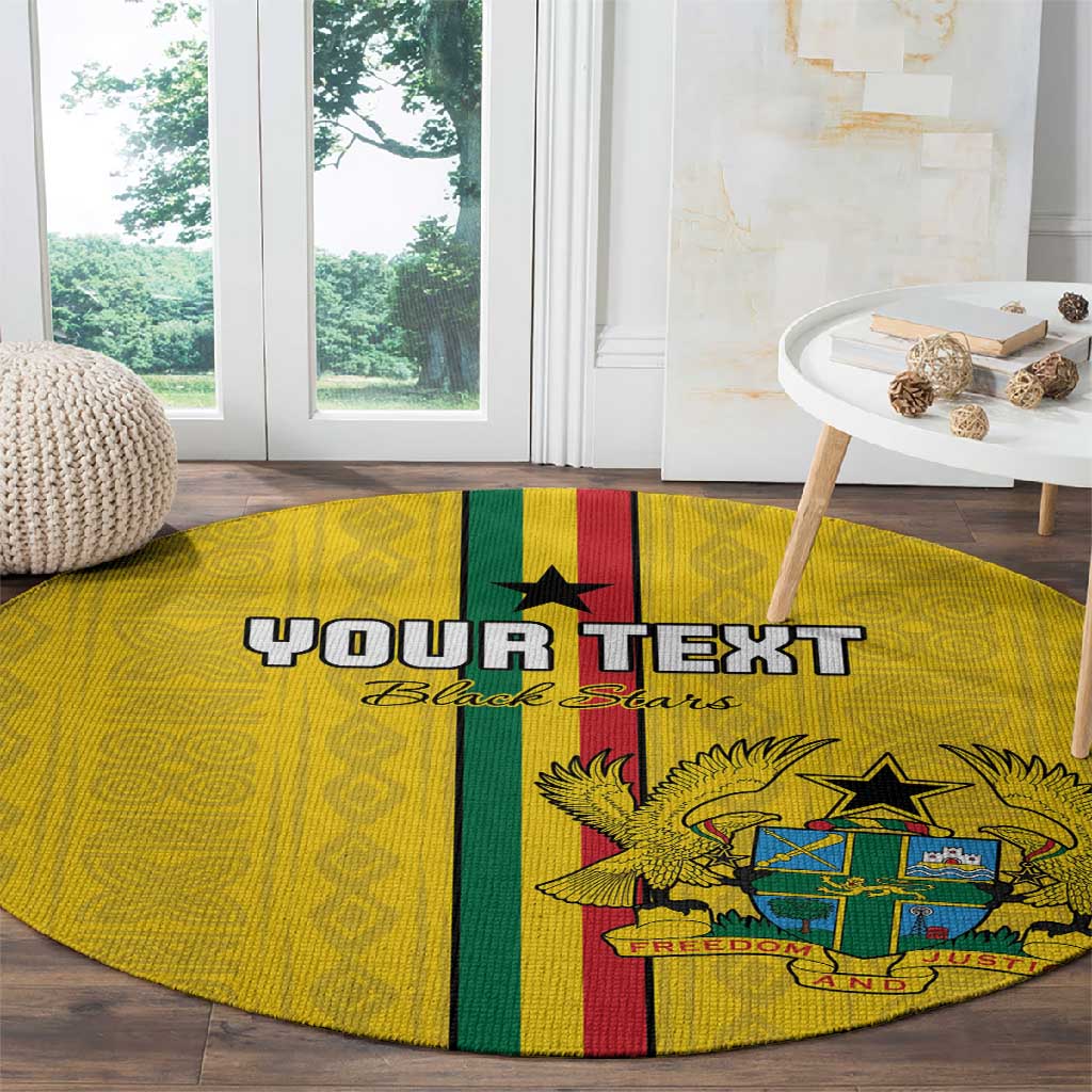 Custom Ghana Football Round Carpet We Are Champions LT15