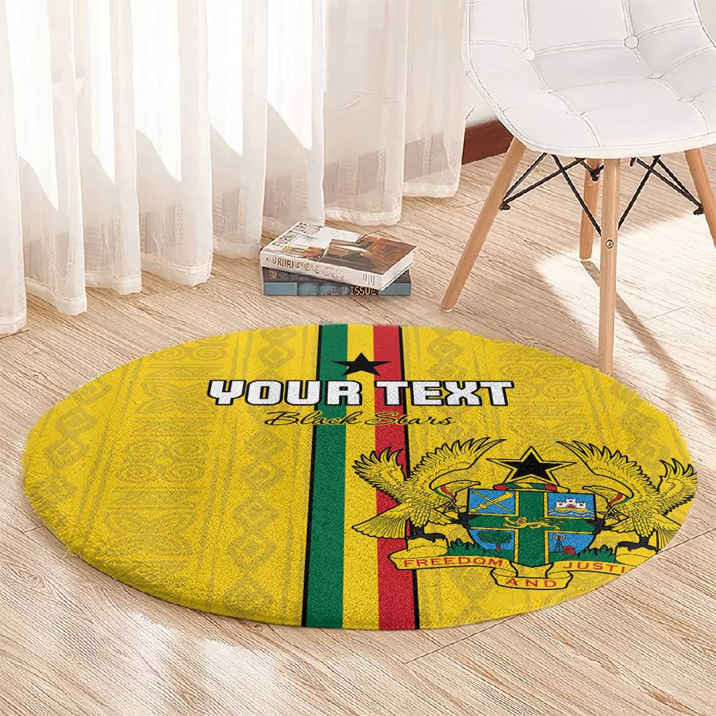 Custom Ghana Football Round Carpet We Are Champions LT15