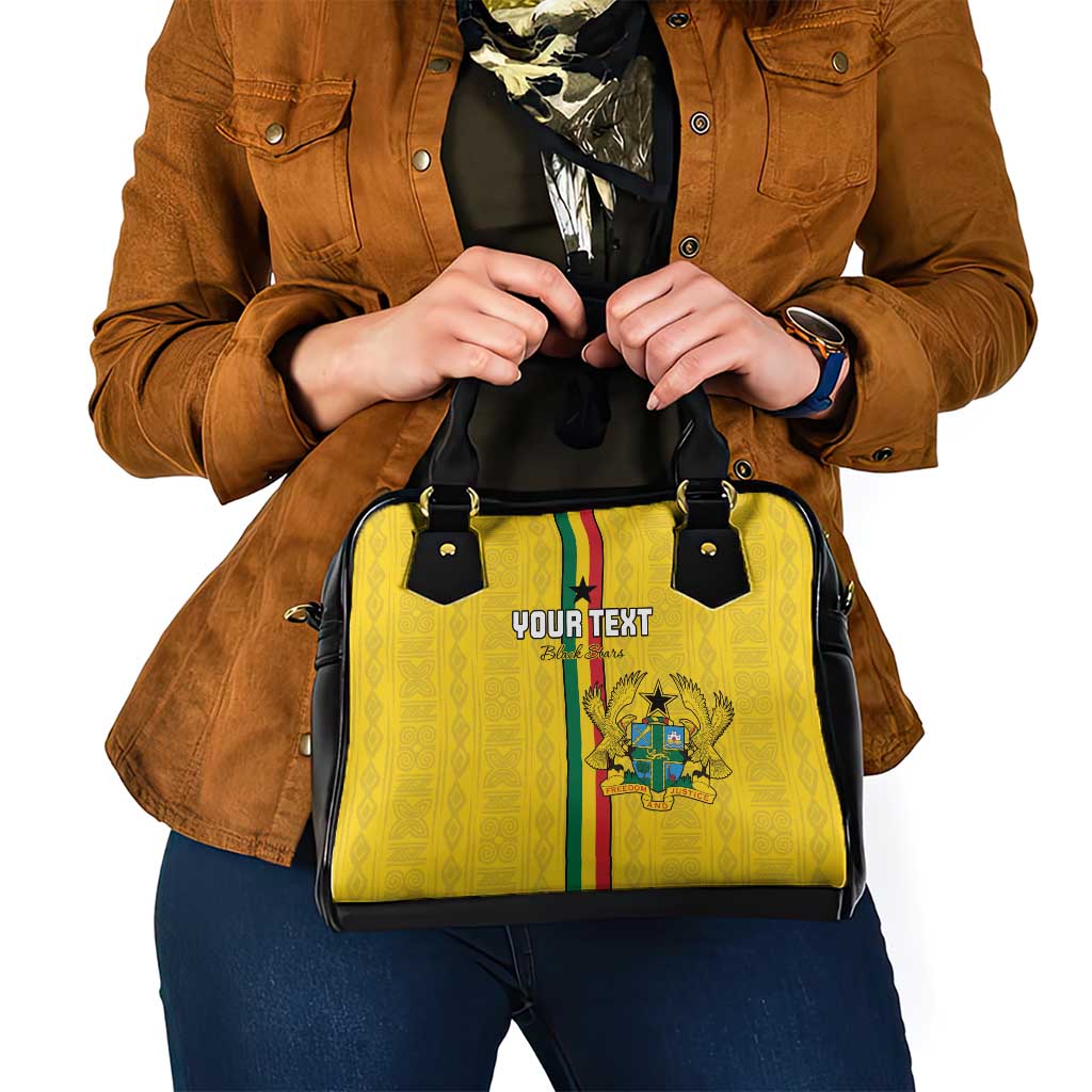 Custom Ghana Football Shoulder Handbag Go Black Stars Go LT15