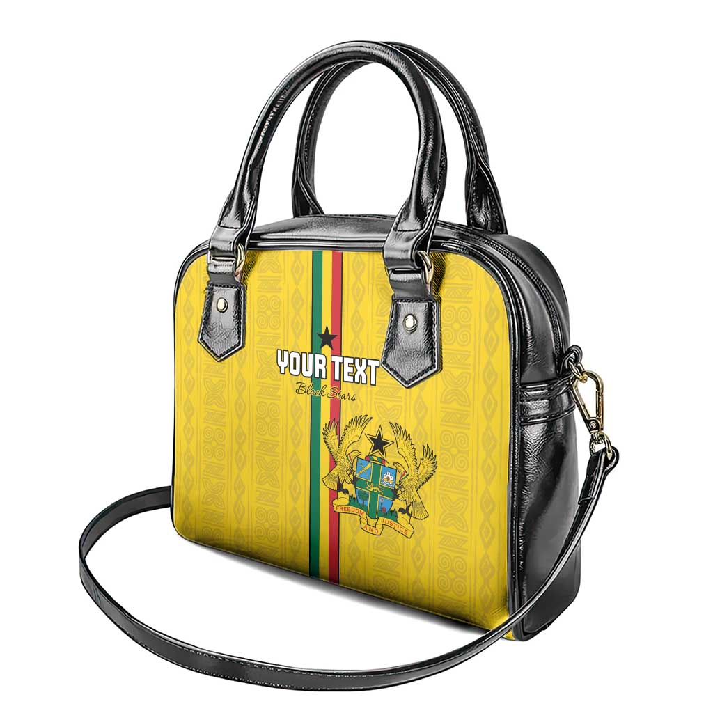Custom Ghana Football Shoulder Handbag Go Black Stars Go LT15