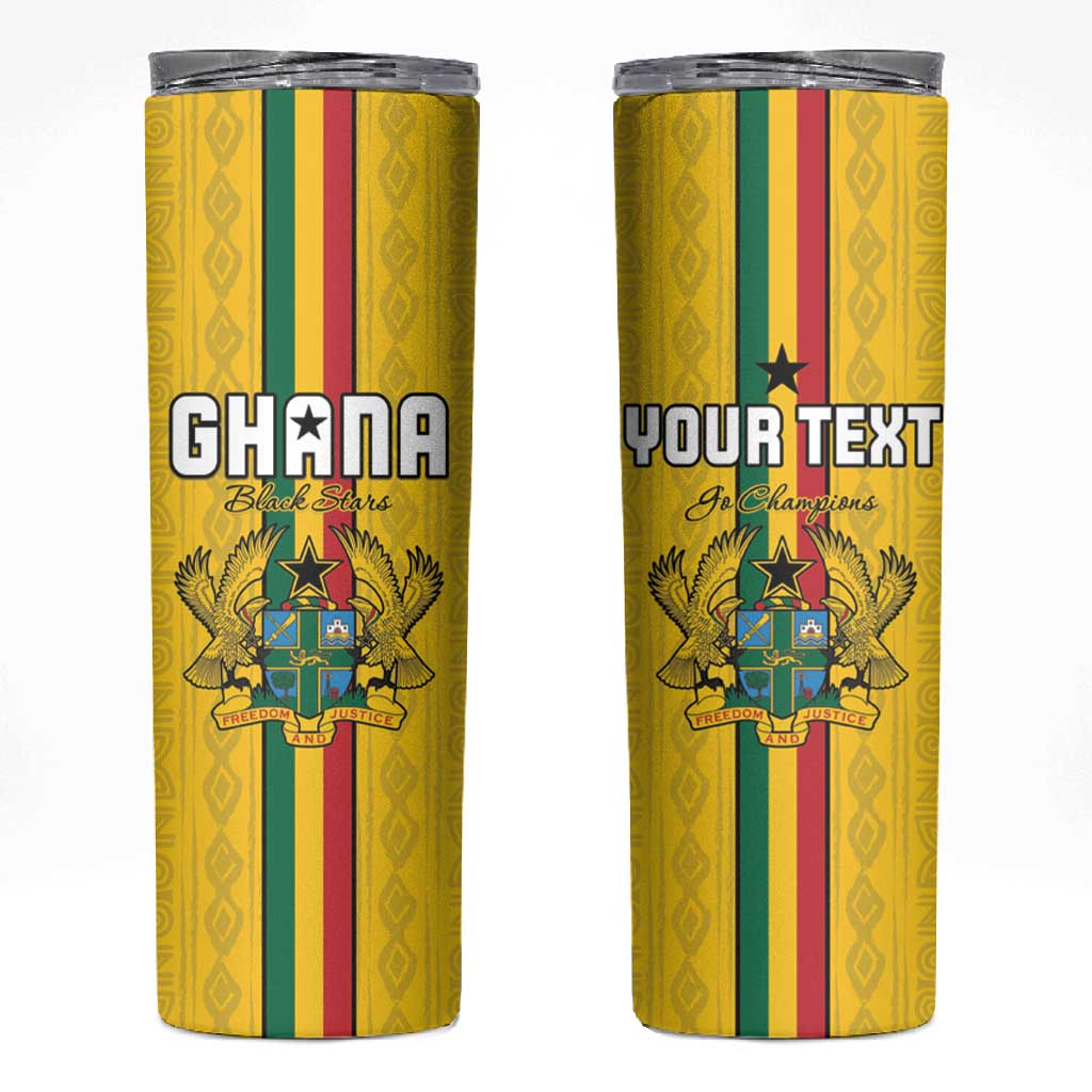 Custom Ghana Football Skinny Tumbler We Are Champions LT15