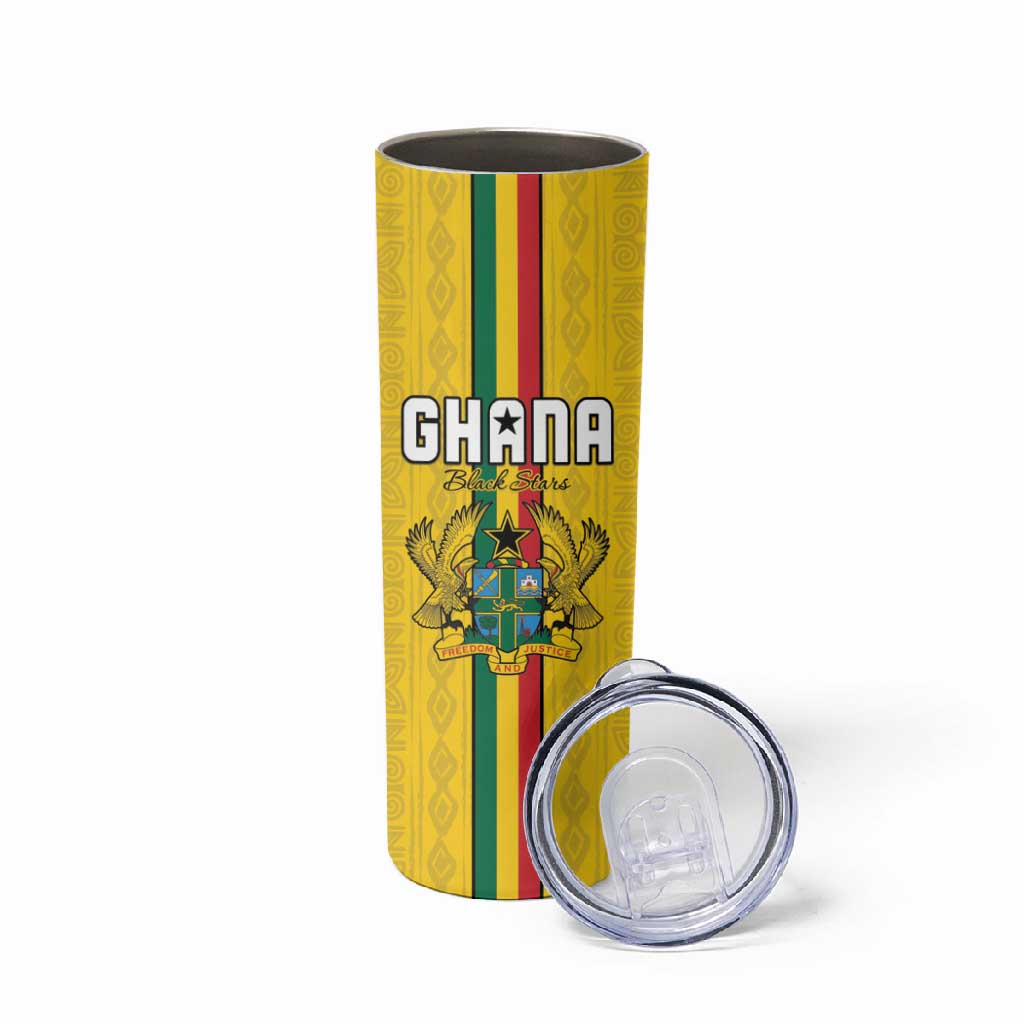 Custom Ghana Football Skinny Tumbler We Are Champions LT15