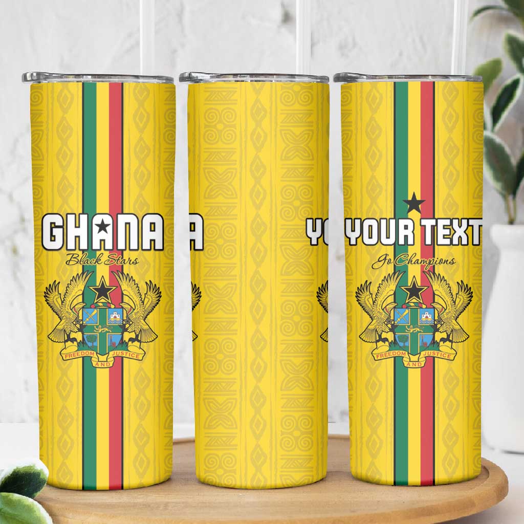 Custom Ghana Football Skinny Tumbler We Are Champions LT15