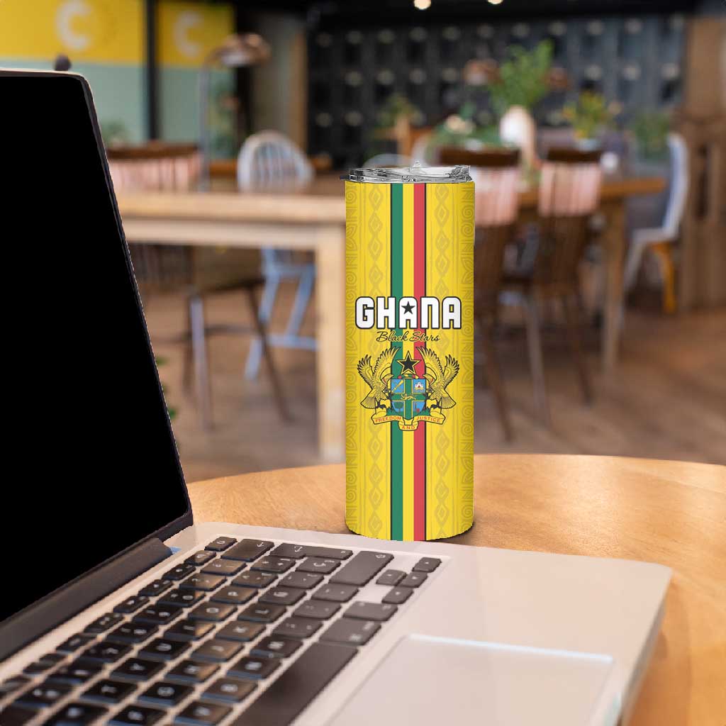 Custom Ghana Football Skinny Tumbler We Are Champions LT15