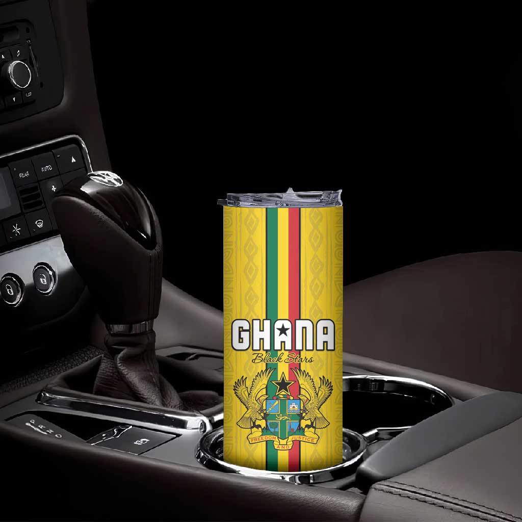 Custom Ghana Football Skinny Tumbler We Are Champions LT15