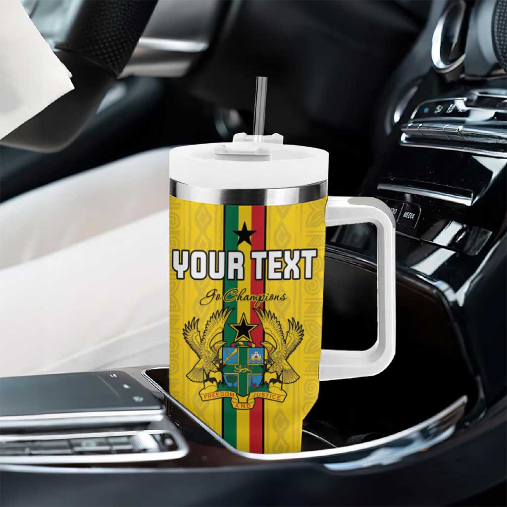Custom Ghana Football Tumbler With Handle We Are Champions LT15