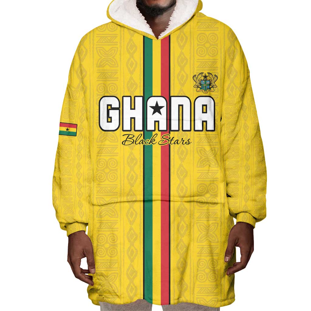 Custom Ghana Football Wearable Blanket Hoodie We Are Champions LT15