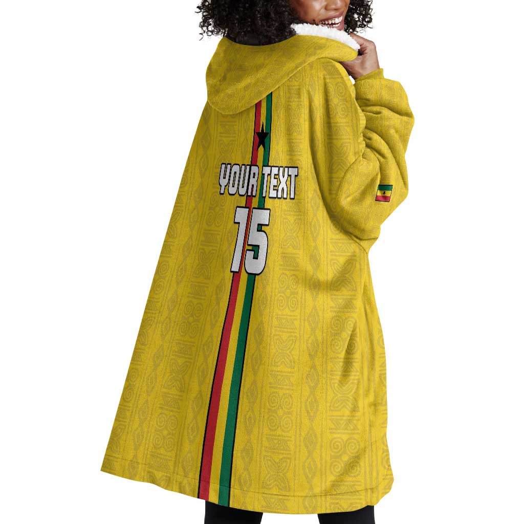 Custom Ghana Football Wearable Blanket Hoodie We Are Champions LT15