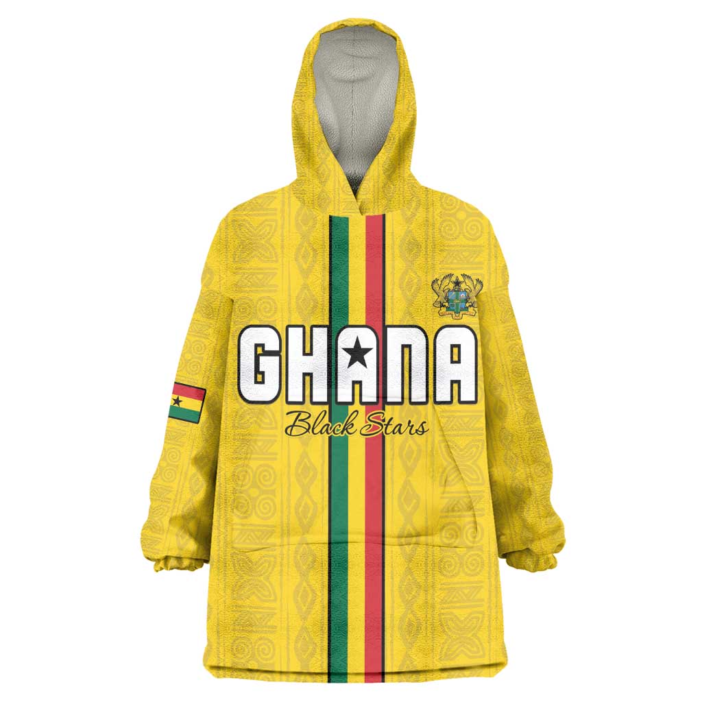 Custom Ghana Football Wearable Blanket Hoodie We Are Champions LT15
