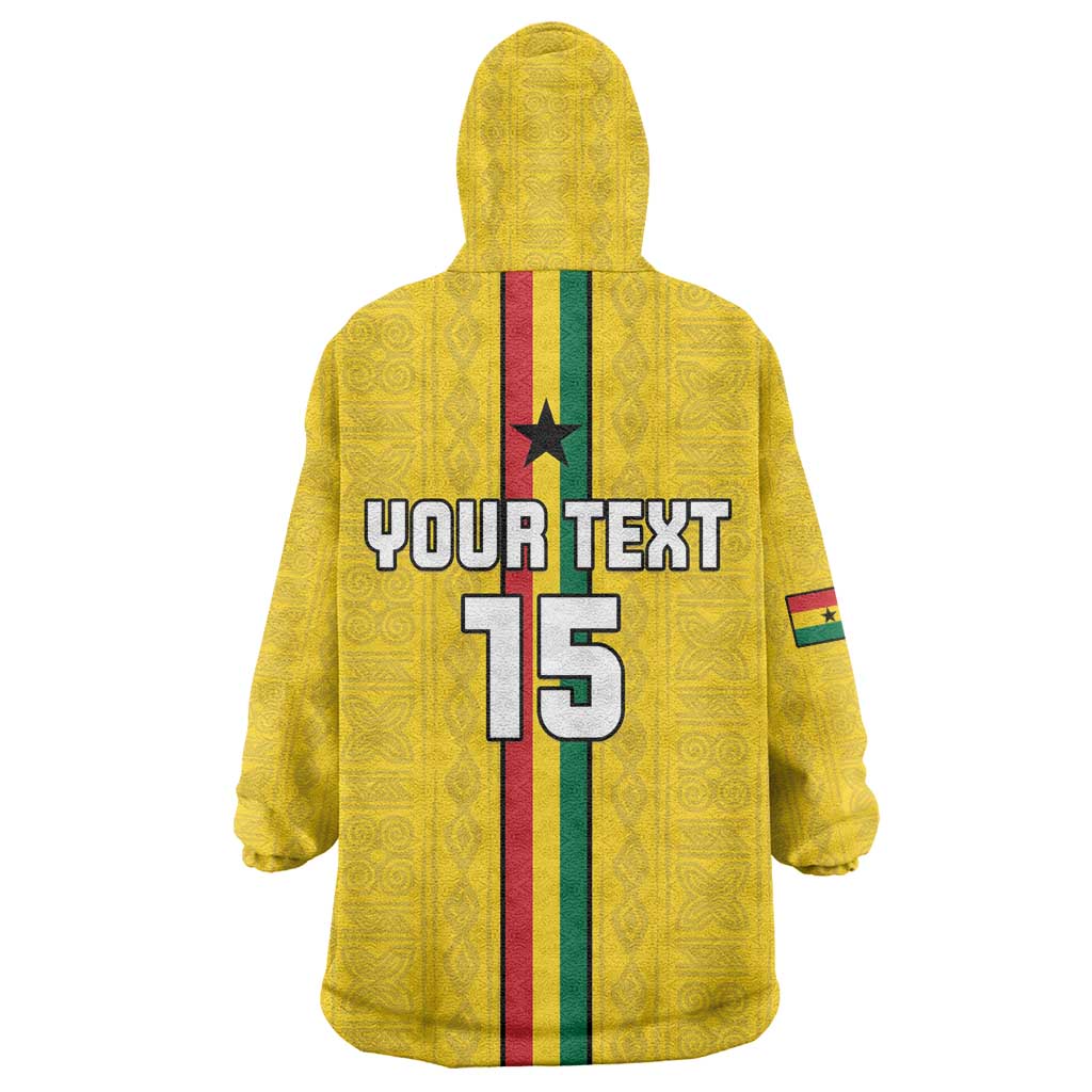 Custom Ghana Football Wearable Blanket Hoodie We Are Champions LT15