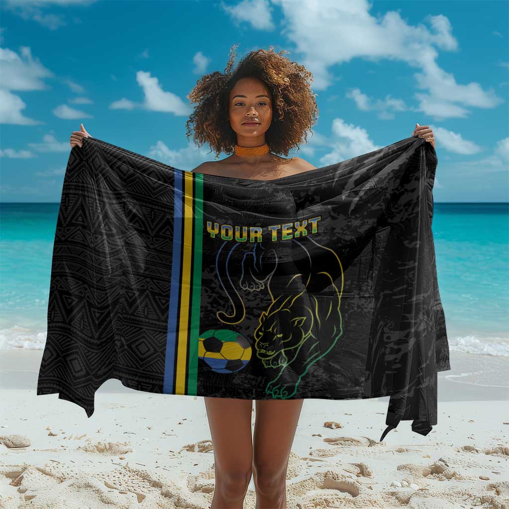 Custom Gabon Football Sarong Go Champions - Black Ver LT15