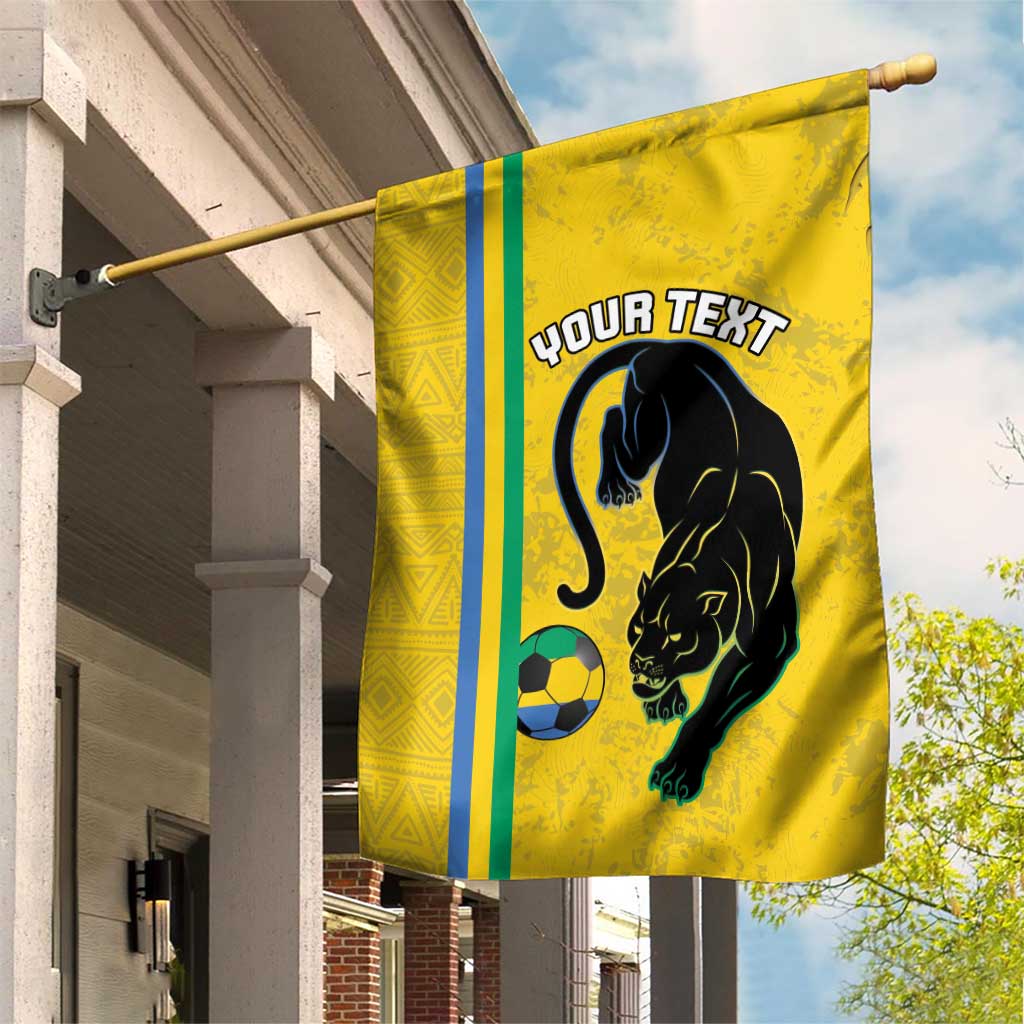 Custom Gabon Football Garden Flag Go Champions - Yellow Ver LT15