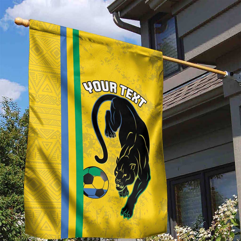 Custom Gabon Football Garden Flag Go Champions - Yellow Ver LT15