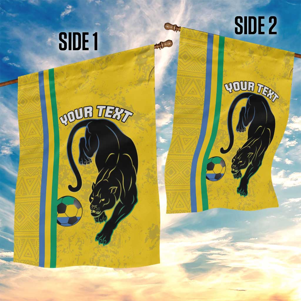 Custom Gabon Football Garden Flag Go Champions - Yellow Ver LT15