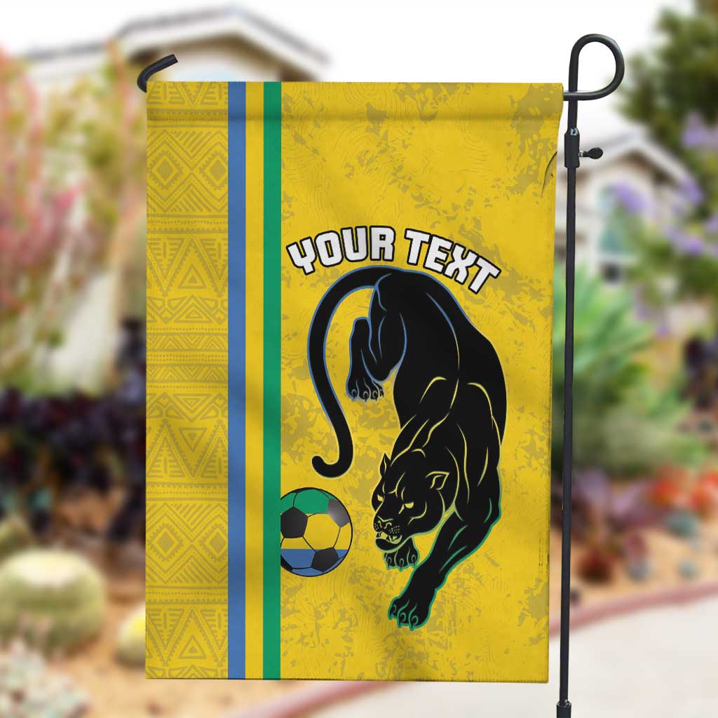 Custom Gabon Football Garden Flag Go Champions - Yellow Ver LT15
