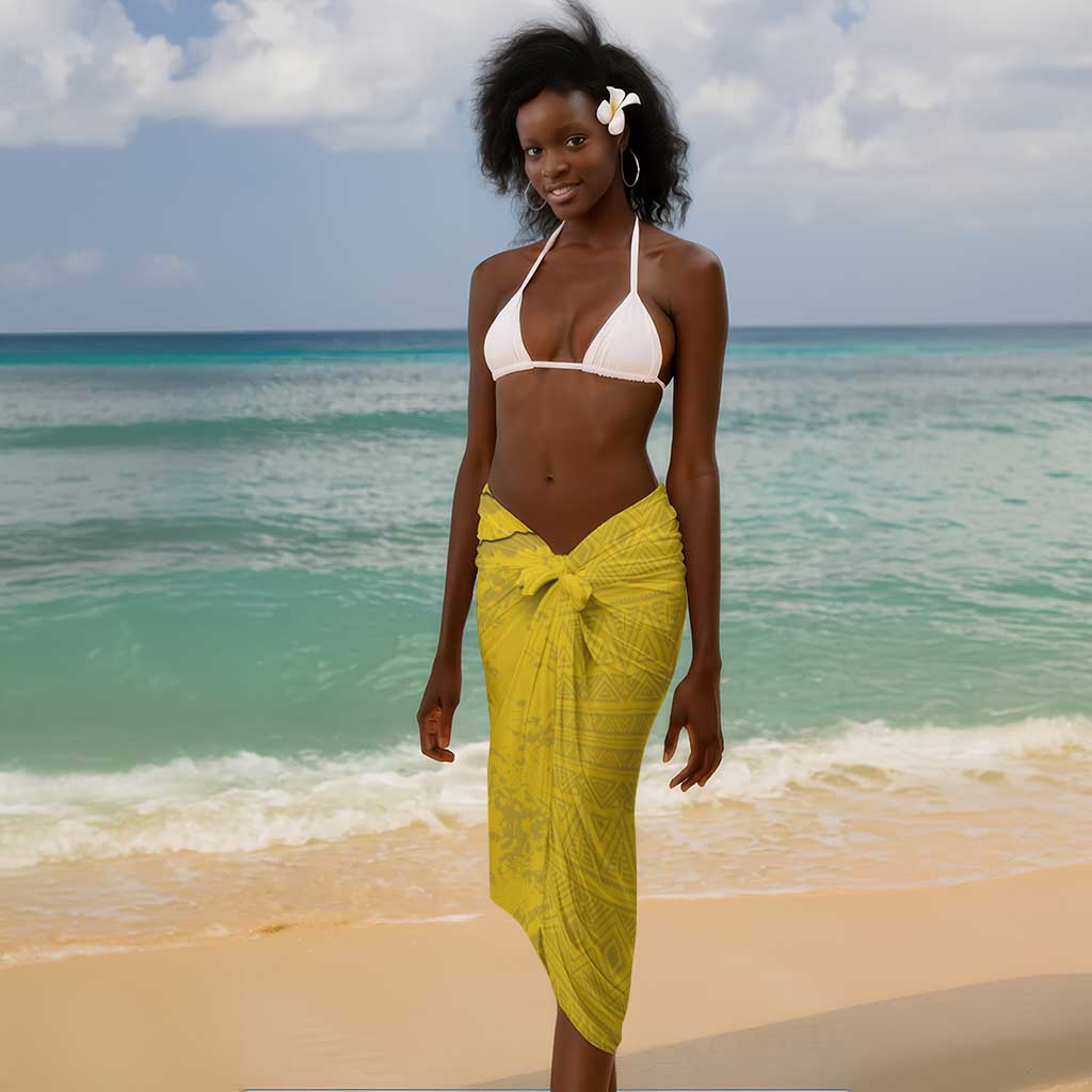 Custom Gabon Football Sarong Go Champions - Yellow Ver LT15