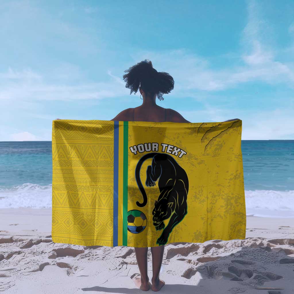 Custom Gabon Football Sarong Go Champions - Yellow Ver LT15