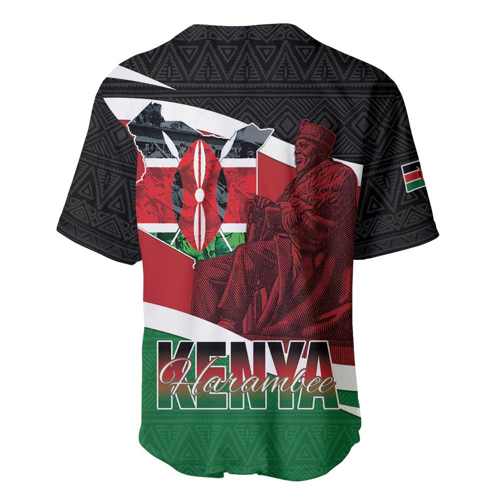 Kenya Madaraka Day Baseball Jersey Jomo Kenyatta With Map LT15
