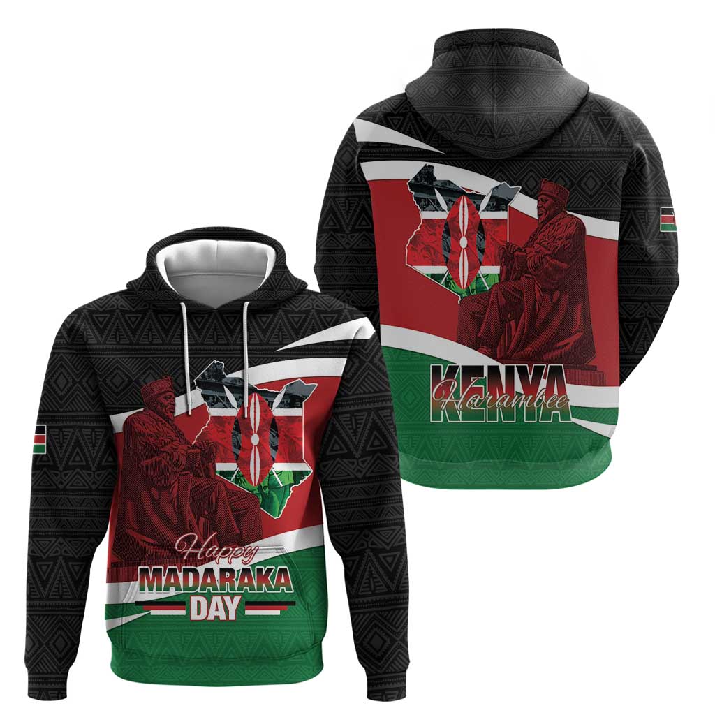 Happy Madaraka Day 2025 Hoodie Kenya Harambee LT15